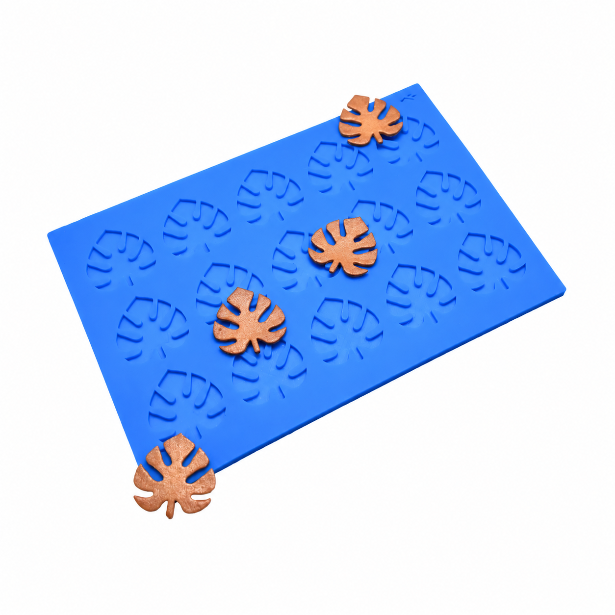 MONSTERA TUILE - SILICONE MAT-SILICONE MOLD-TBMOLDS UAE