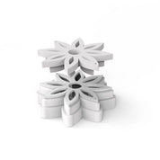 White star anise flower cookie cutters in a stacked, multi-layered design.