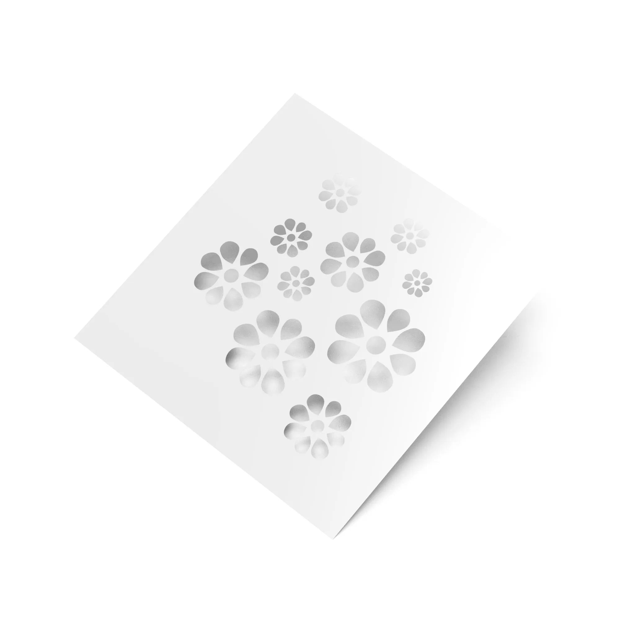 FLOWERS STENCIL-STENCILS-TBMOLDS UAE