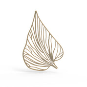 Folia silicone mat featuring a detailed, openwork leaf design with elegant flowing veins.