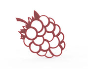 Visualisation 3D du moule tuile framboise, outil de pâtisserie pour décors gourmands