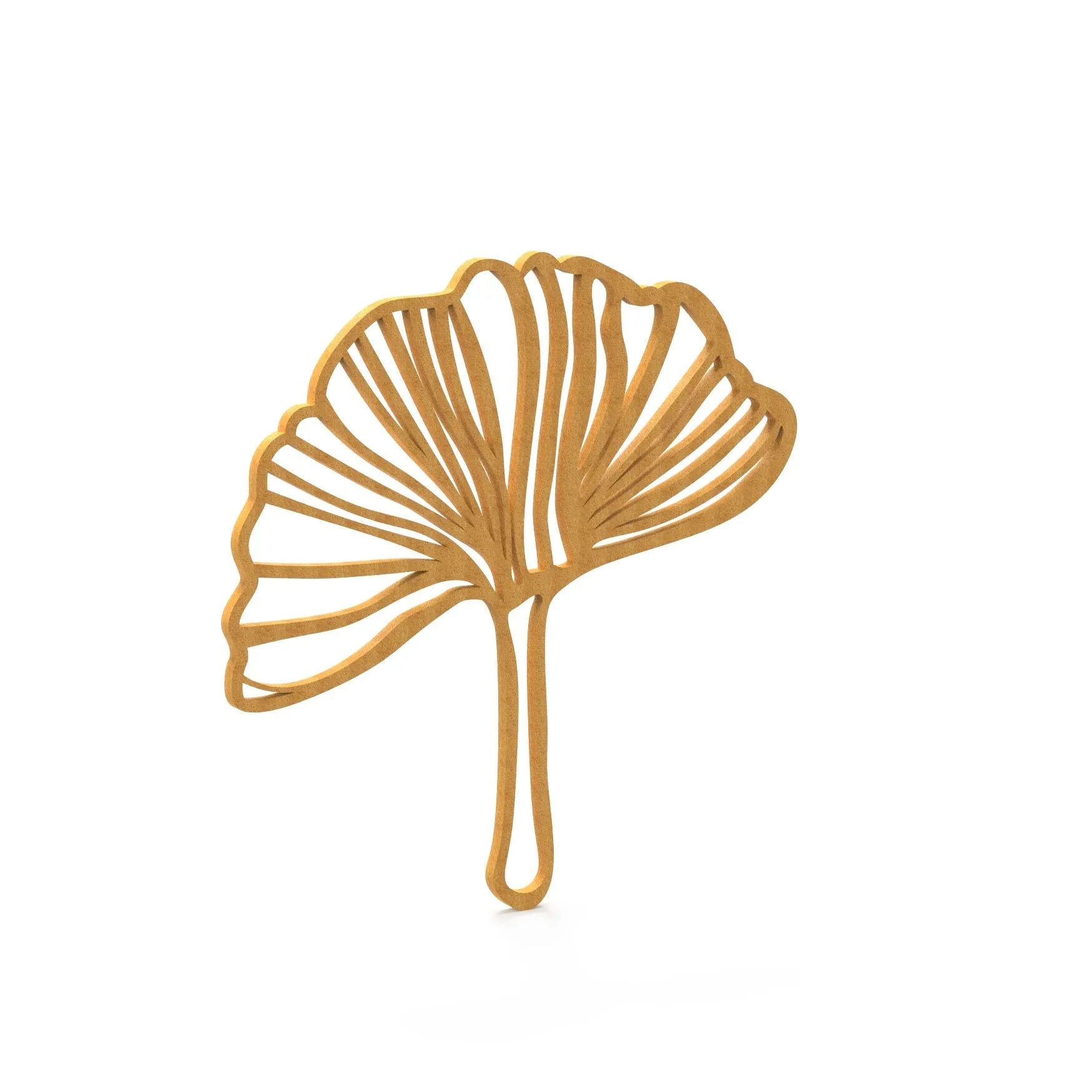 Visualisation 3D du moule tuile ginkgo, outil de pâtisserie pour décors modernes