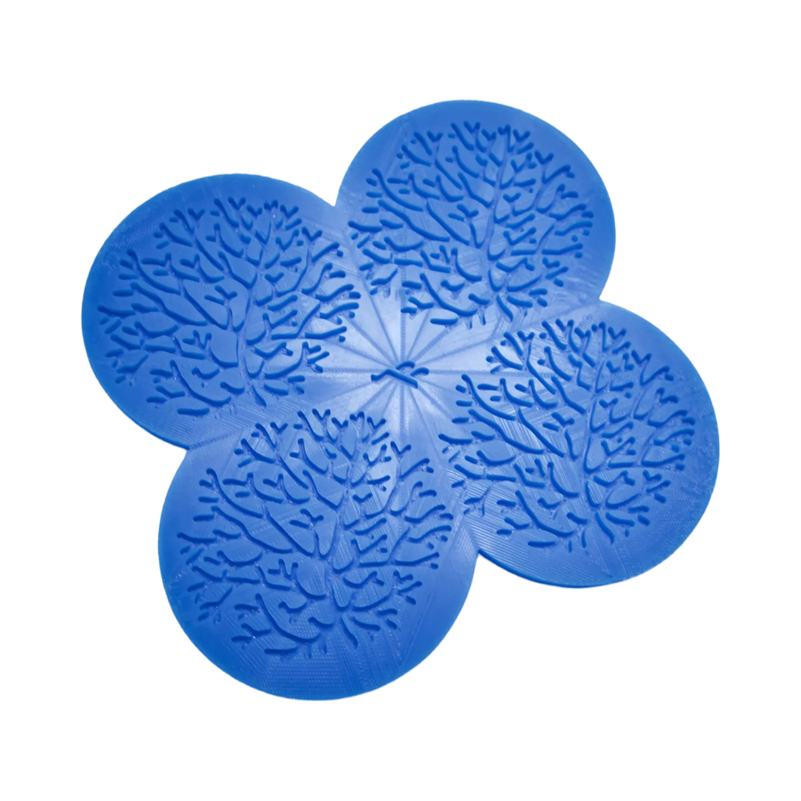 Visualisation 3D du moule tuile corail, outil de pâtisserie