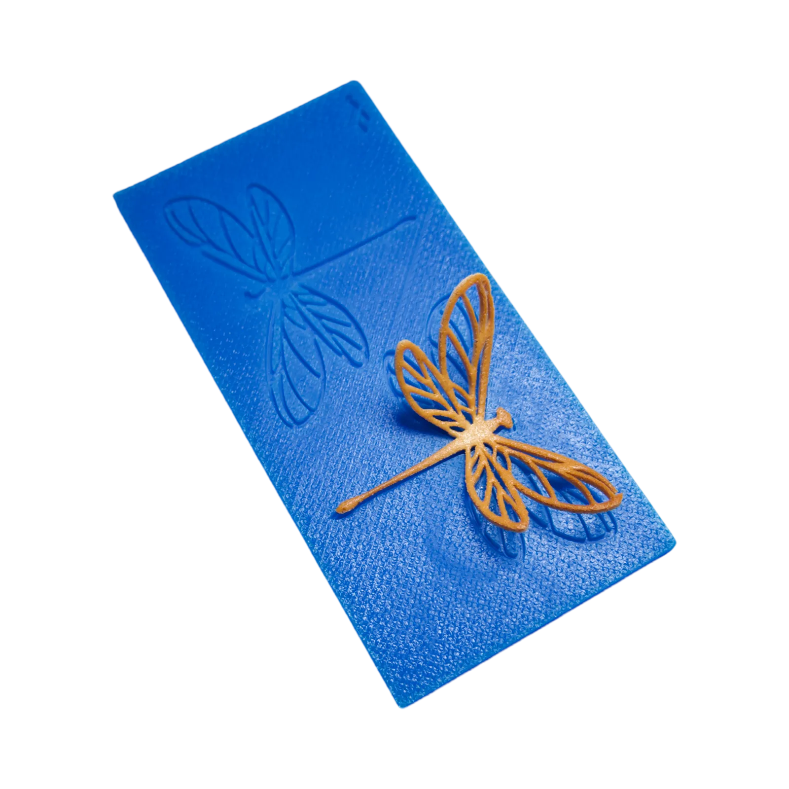 Moule silicone tuile libellule, 2 empreintes, outil pour décors d'insectes en pâtisserie