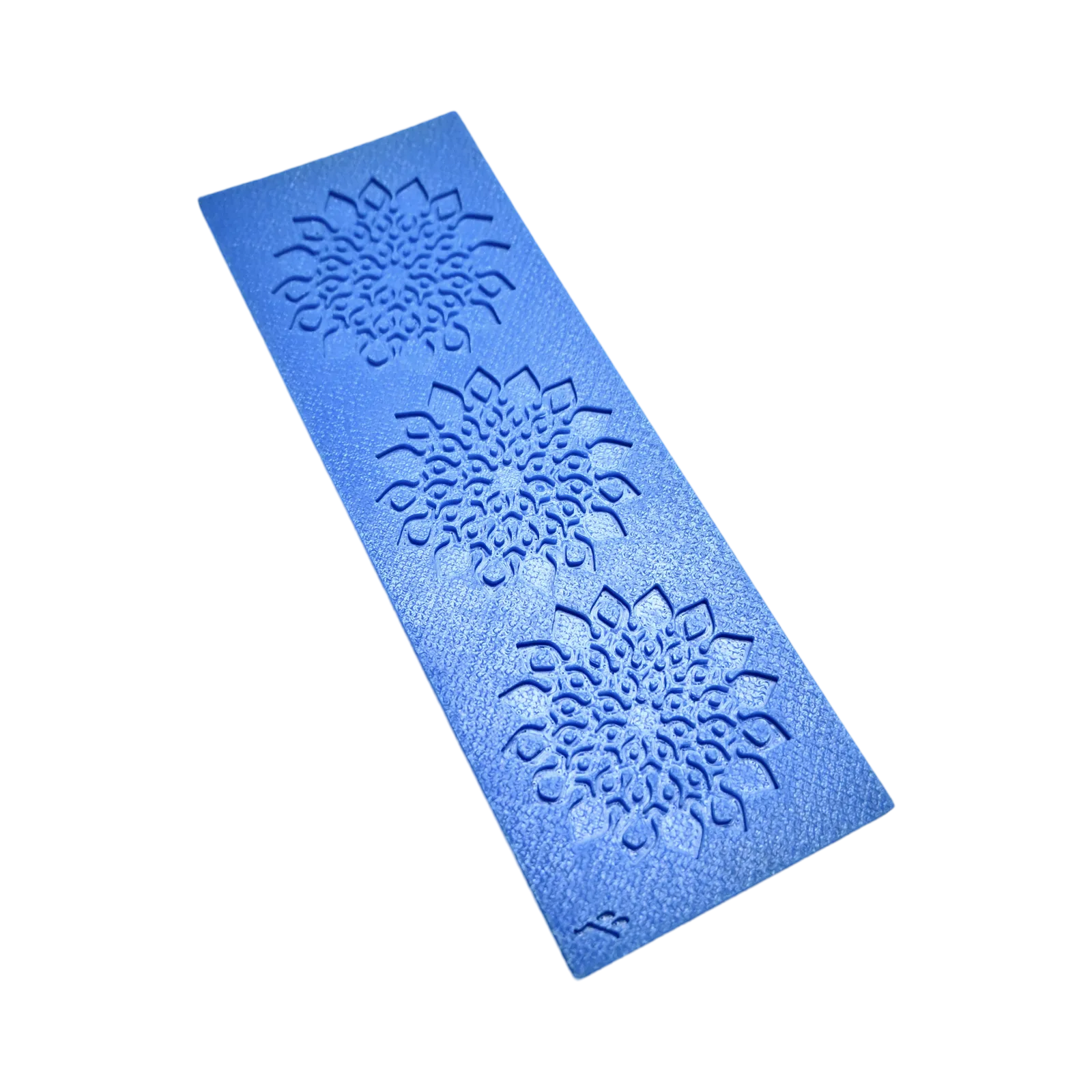 Moule silicone tuile fleur mandala, 3 empreintes, outil pour décors floraux précis