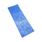 Moule silicone tuile fleur mandala, 3 empreintes, outil pour décors floraux précis