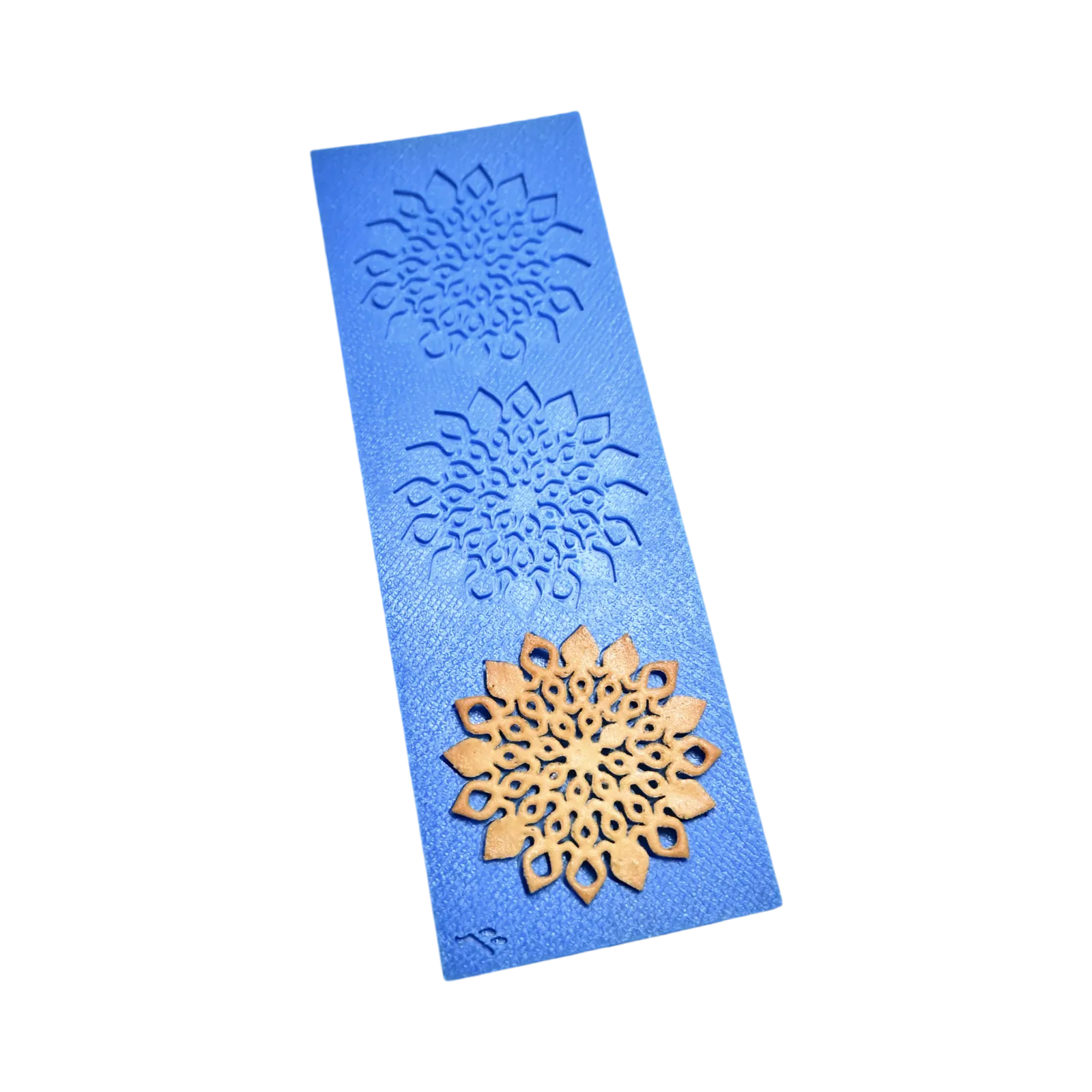 Moule silicone tuile fleur mandala, 3 empreintes, détails fins pour décors élégants
