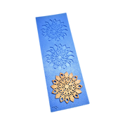 Moule silicone tuile fleur mandala, 3 empreintes, détails fins pour décors élégants