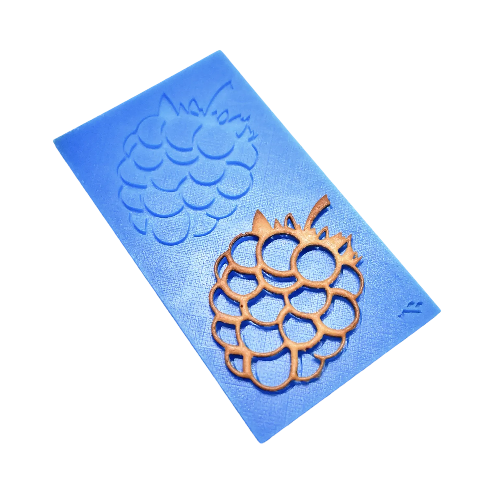 Moule en silicone platine, tuile ginkgo, 2 empreintes, outil pour décors végétaux en pâtisserie
