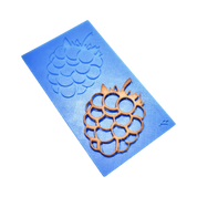Moule en silicone platine, tuile ginkgo, 2 empreintes, outil pour décors végétaux en pâtisserie