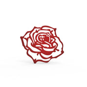 Visualisation 3D du moule tuile rose, outil de pâtisserie pour décors floraux