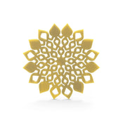 Visualisation 3D du moule tuile fleur mandala, outil de pâtisserie pour décors détaillés