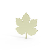 Light green silicone mold in a detailed five-lobed vine leaf shape.